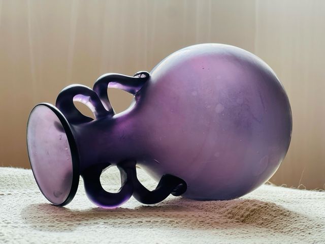 Jarrón Murano Púrpura Años 70