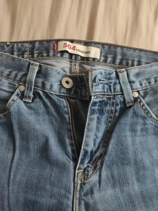 Levi's Jeans Azules 504 Talla: W30 L34 (Vintage)