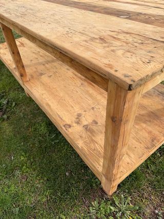 Mostrador de madera rústico