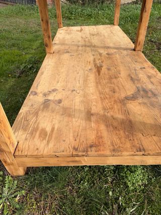 Mostrador de madera rústico