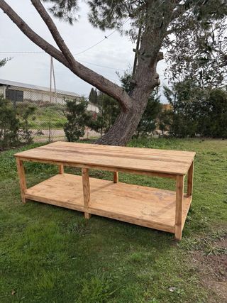 Mostrador de madera rústico