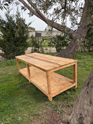 Mostrador de madera rústico