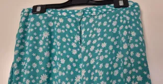 Falda Volantes Verde y Blanca Talla S