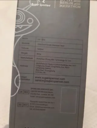 Botella Super Sparrow Roja 1000ml