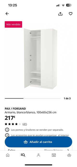 Armario PAX IKEA Blanco