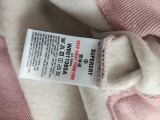 Vestido Sudadera Rosa Superdry Talla XS/S