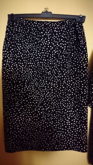 Traje mujer 2 piezas blusa y falda talla 46/48