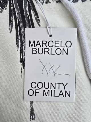 Felpa Marcelo Burlon con stampa ali