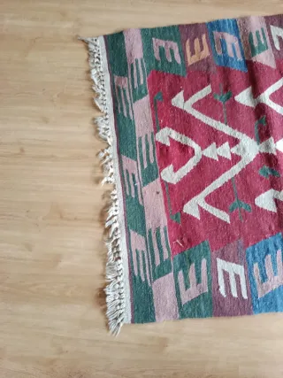 Alfombra Kilim Tejida Multicolor