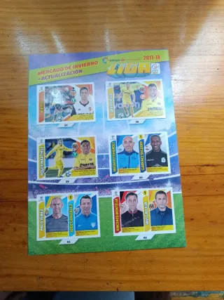 Liga Este 2017-18 Mercado Invierno Cromos