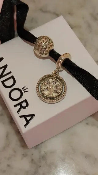 Lote 2 Charm Pandora Plata