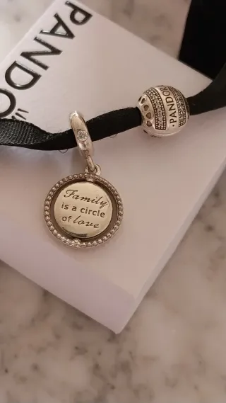 Lote 2 Charm Pandora Plata