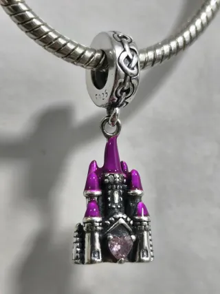 Colgante Castillo Morado Plata 925