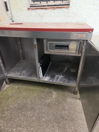 Mesa de trabajo industrial acero inoxidable