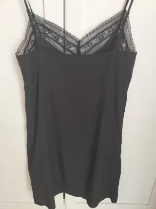 Guess Abito Sottoveste Nero Pizzo