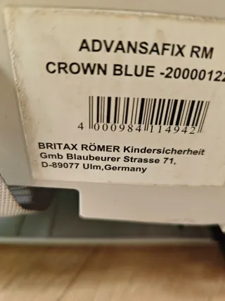 Silla coche ISOFIX Britax Römer Grupo 1-3