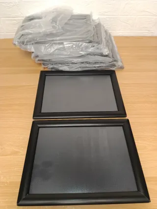 Pack 10 Marcos DIN A4 Negro