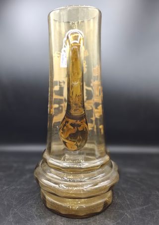 Jarra y Vasos Cristal centroeuropeo Pintado a mano