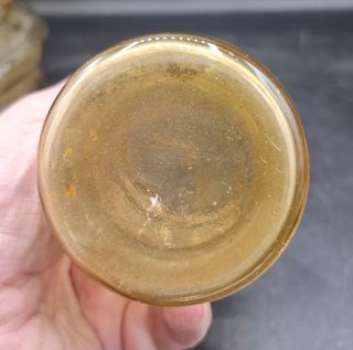 Jarra y Vasos Cristal centroeuropeo Pintado a mano