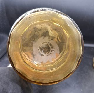 Jarra y Vasos Cristal centroeuropeo Pintado a mano