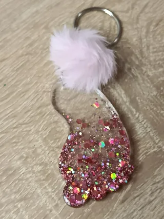 Llaveros personalizados pies bebé