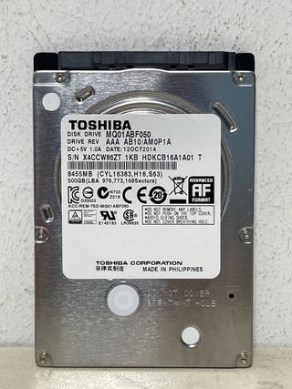 Disco Duro Toshiba MQ01ABF050 500GB