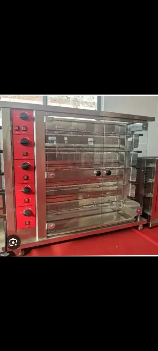 Asador de pollo inox como nuevo