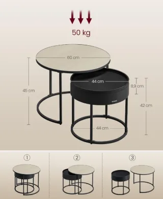 VASAGLE Tavolini da Salotto