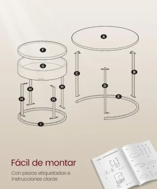 VASAGLE Tavolini da Salotto