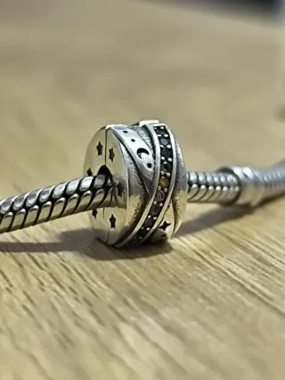 Charm Plata 925 Luna Estrellas