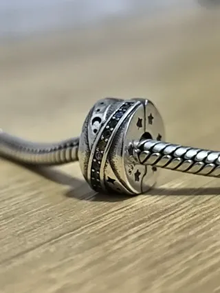 Charm Plata 925 Luna Estrellas