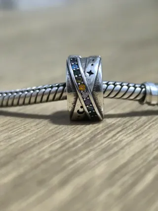 Charm Plata 925 Luna Estrellas