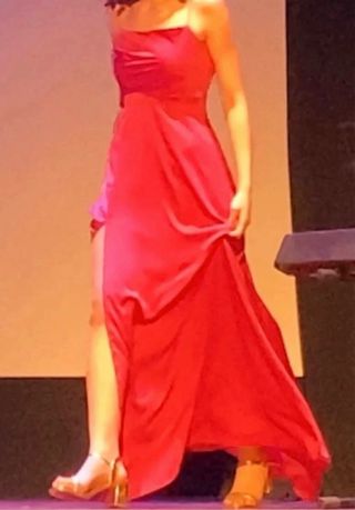 Vestido XS formal rosa/buganvilla The-Are