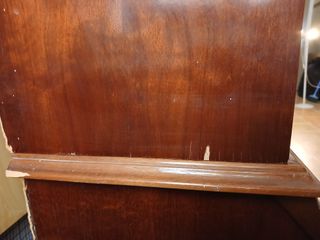 Mueble librería comedor madera y cristal