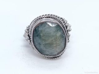 Anillo Plata Raíz de Esmeralda