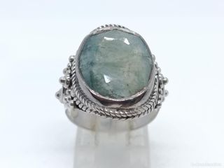 Anillo Plata Raíz de Esmeralda