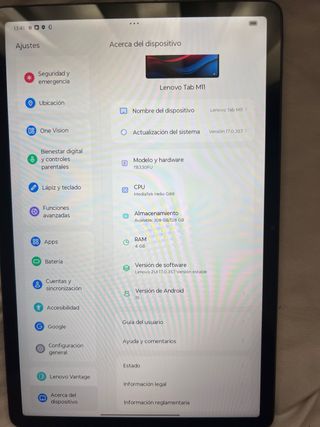 Lenovo Tab M11 Negro