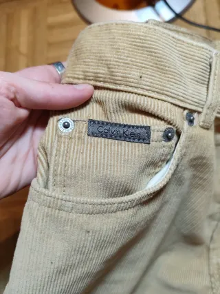 Pantalones Calvin Klein Corduroy Beige W32