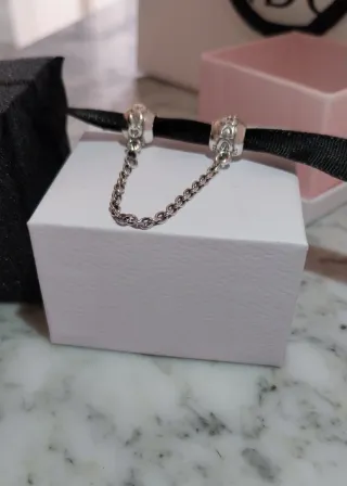 Cadena de seguridad Pandora Corazones