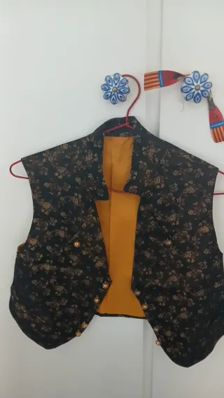 Chaleco fallero dorado/negro Talla M