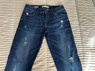 Pack 2 pantalones Bershka T38 – Vaquero + Verde