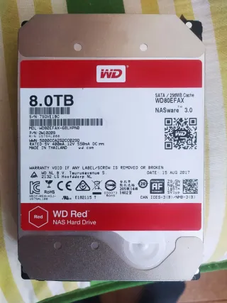 Disco Duro WD 8TB NASware 3.0