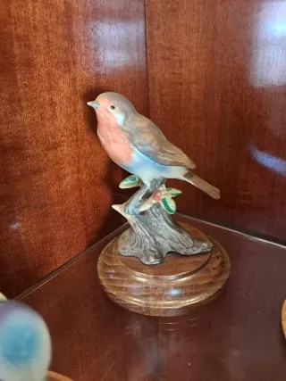 Colección figuras pájaros cerámica