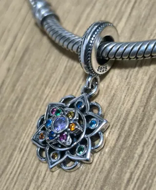 Charm Mandala Multicolor Plata
