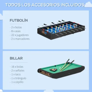 Mesa Multijuegos 6 en 1 para Niños