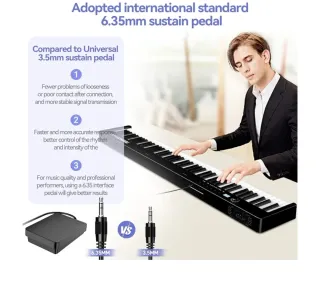 Tastiere digitali 88 tasti pieghevole