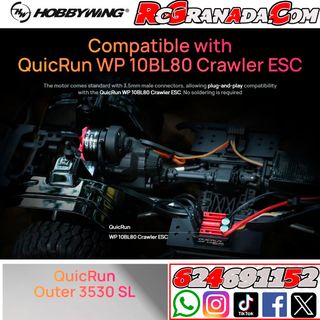 1700KV CRAWLER MOTOR BRUSHLESS HOBBYWING QUICRUN