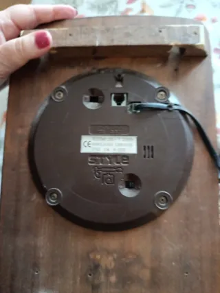 Teléfono Antiguo Madera y Bronce