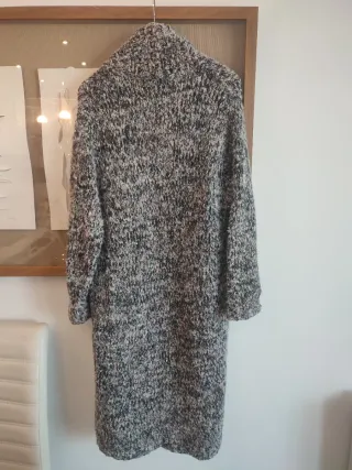 Chaqueta larga punto multicolor