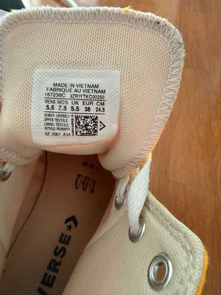 Botas Converse All Star Amarillas